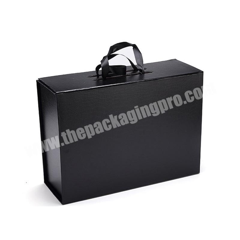 China Manufacturer Wholesale die cut Printing Paper Box With Handle