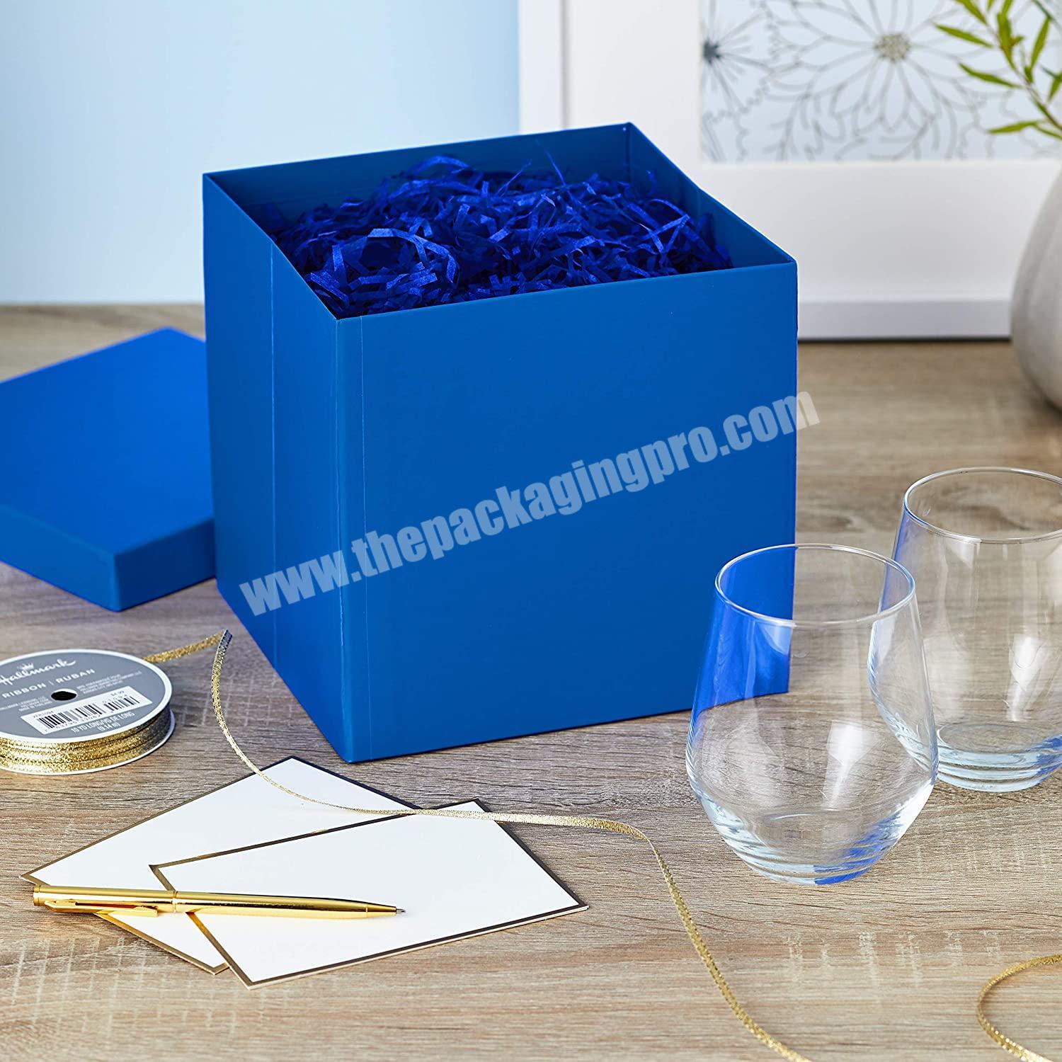 China Supplier Cheap Price Original Factory Cardboard Paper Gift Box Blue