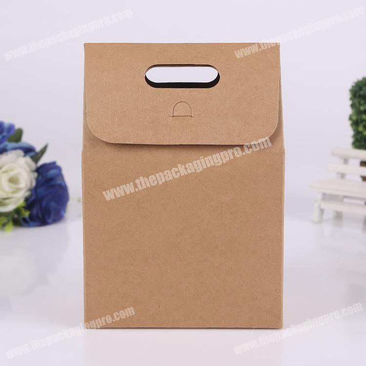 China supplier cheapest wholesale shopping gift die cut handles brown kraft packing bag