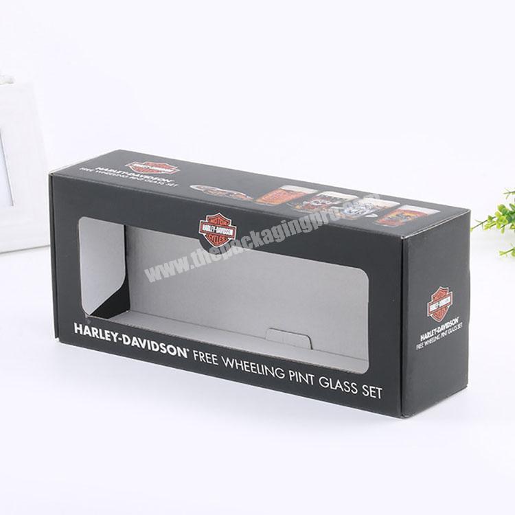 China supplier custom corrugated cup paper box with window
