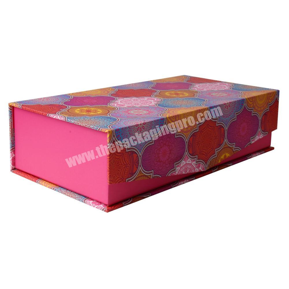 China supplier custom logo and color printing luxury Hard paper magnetic close customized cosmetic gift box
