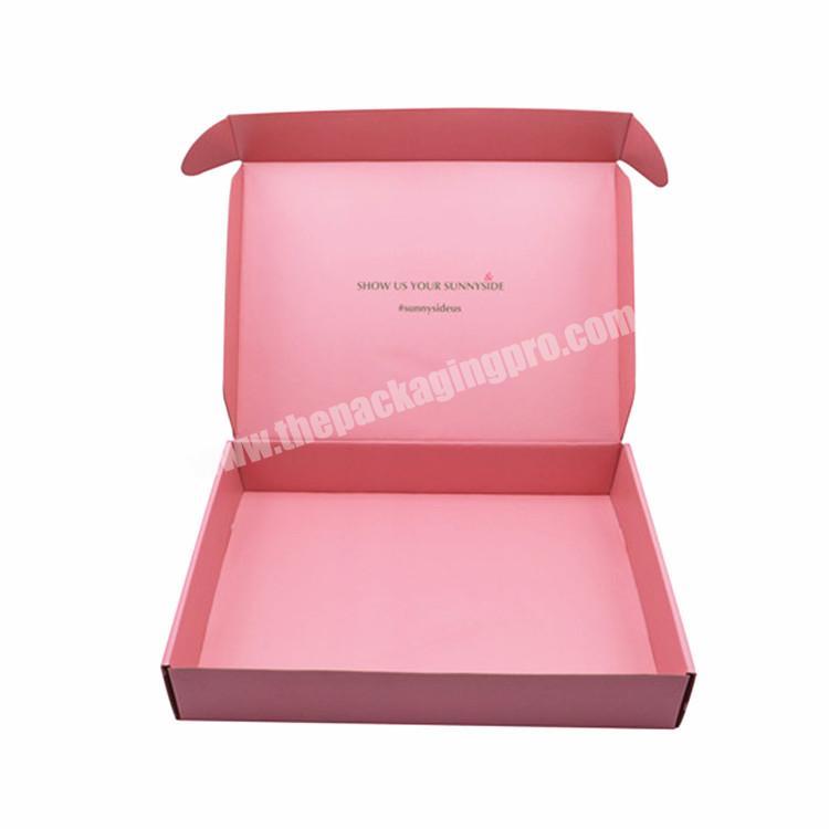 China supplier custom logo full color printing art paper mailer shipping box for cosmetics clothes boxes packaging