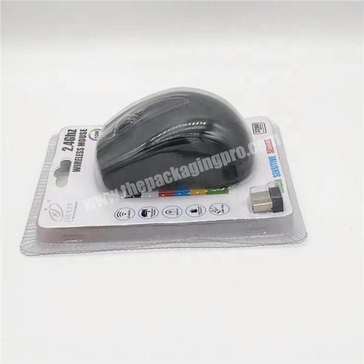 China Supplier Custom Printed Wireless Mouse Paper Packaging Box With Blister Tray