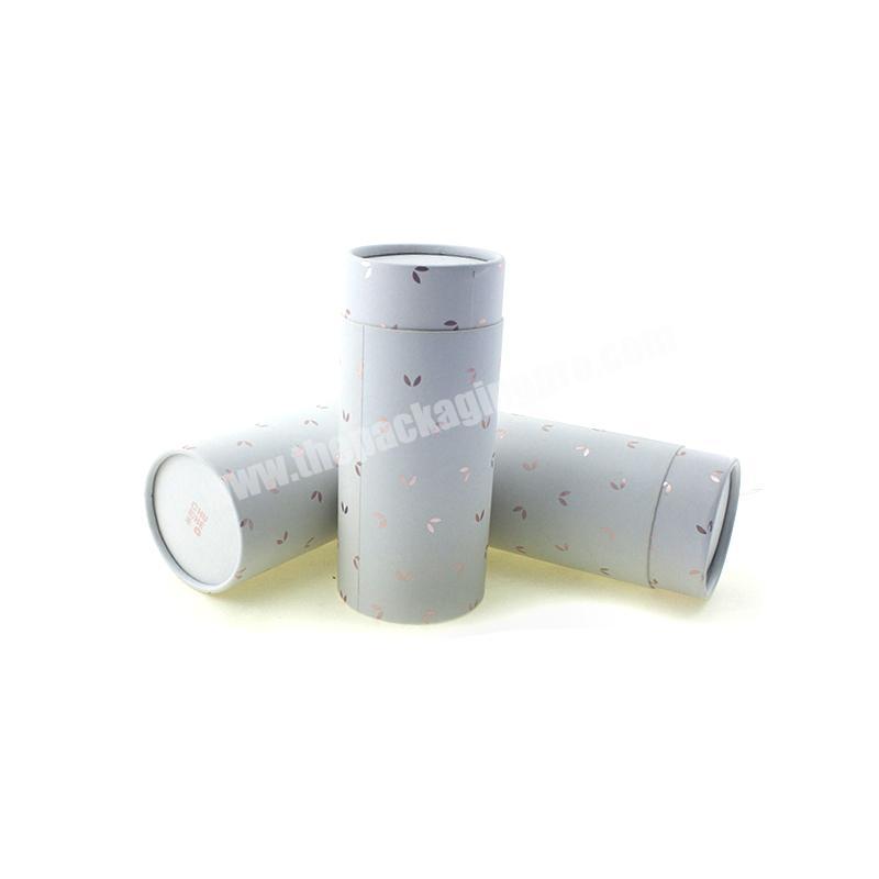 China Supplier Custom Silver Logo Round Shape Toy Packaging Tube Box Perfume Cosmetic Cylinder Gift Box Packaging