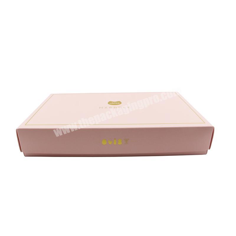 China supplier eco friendly Print rigid custom paper lid and base cosmetic box gift packaging