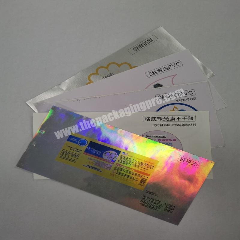 China Supplier Hot Sale Wholesale Hot Stamping Label Transparent