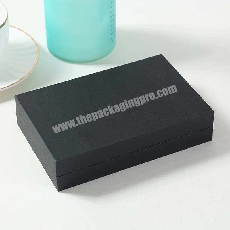 China supplier Luxury custom box rigid  book shape black paper box elegant cosmetic paper packaging  box for lipstick