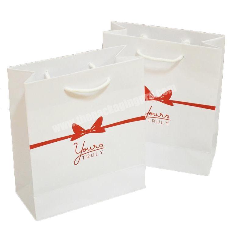 China supplier Luxury recycled custom printing logo shopping packaging paper bag for baby shoes