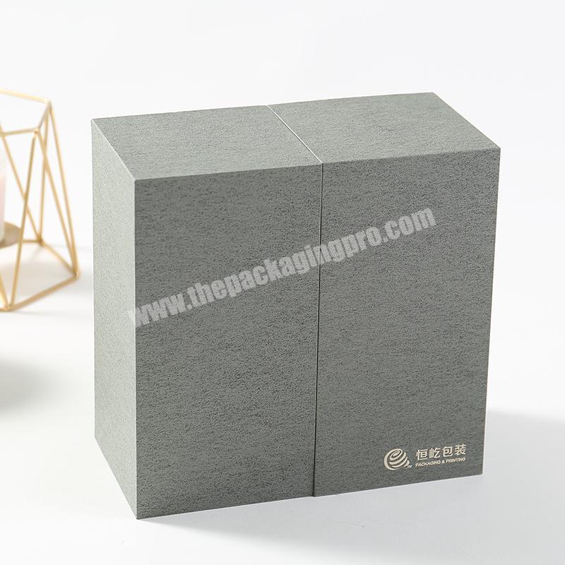 China Supplier New products Custom Logo Top Lid Marble Gift Box with Bag Gold Stamping Packaging Box
