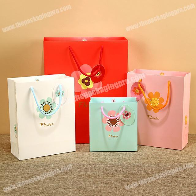China supplier new sunflower hand gift paper bag