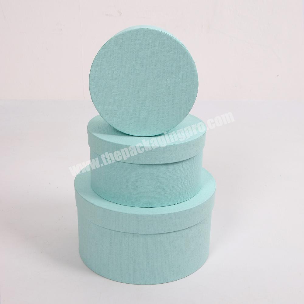 China Supplier Round Colored Gift Boxes With Lid