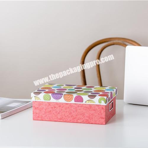 China suppliers home decoration custom pattern rectangle beautiful storage boxes  storage box
