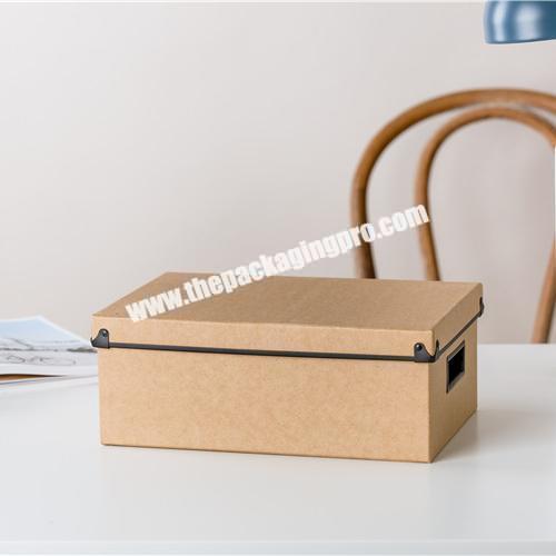 China suppliers modern design multiple sizes rectangle brown file paper storage box