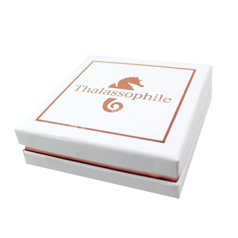 China White Square Crown Win Cardboard Marble Luxury Jewelry Box With High Quality