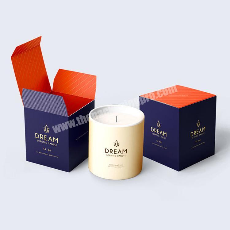China wholesale cardboard luxury scent votive candle packaging boxes supplies for candle jars