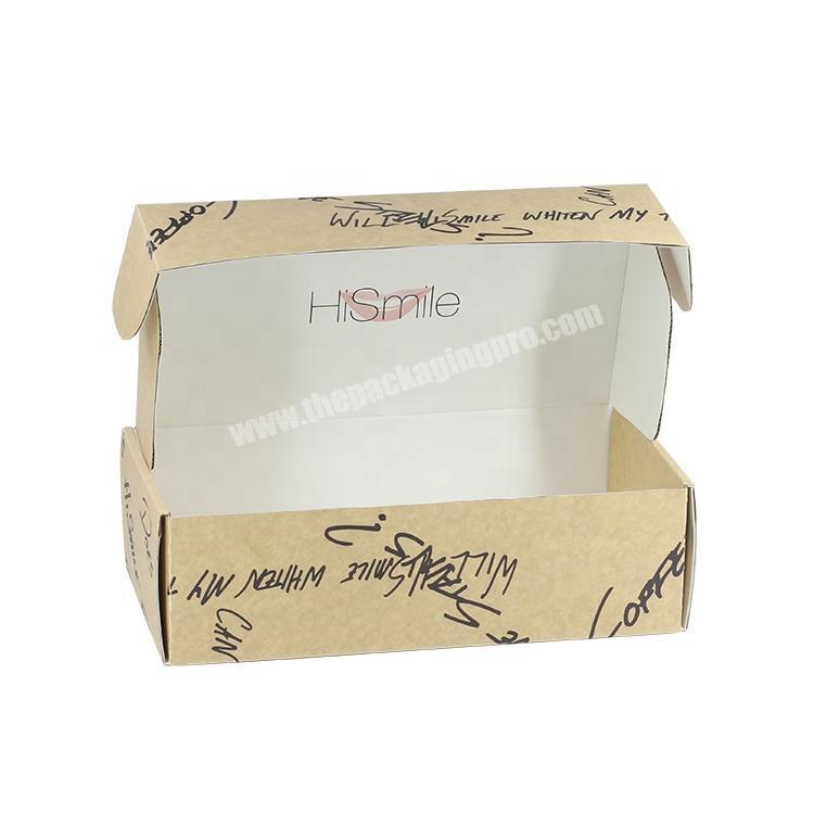 China Wholesale Custom Design Brown Packing Corrugated Carton Box for Shoes packaging
