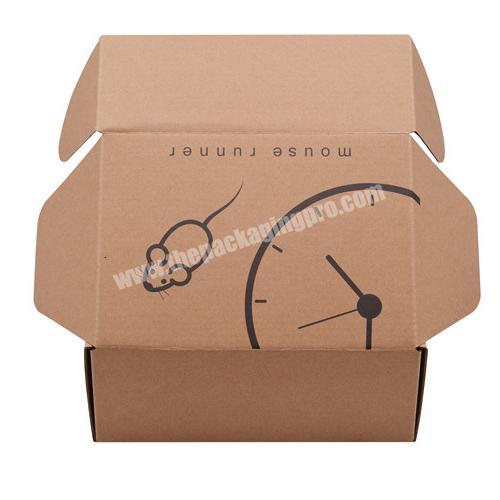 China wholesale custom logo shipping box corrugated kraft paper cartoon printed cardboard box for cookie and candy