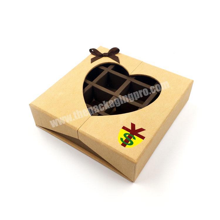 Chinese factory custom brown personalised chocolate box