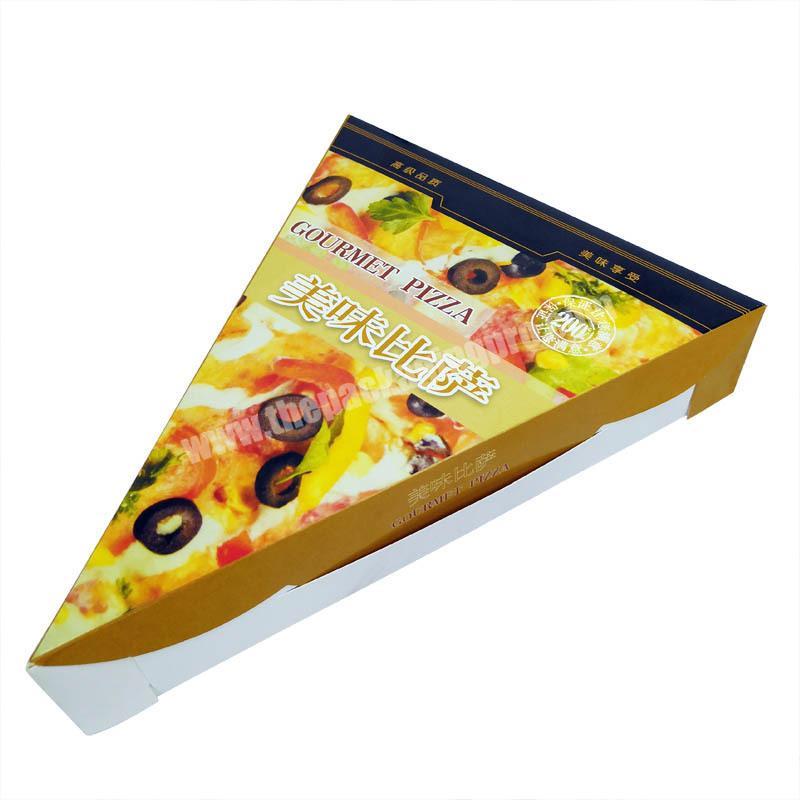 Chinese factory production Triangular pizza box for pizza packaging