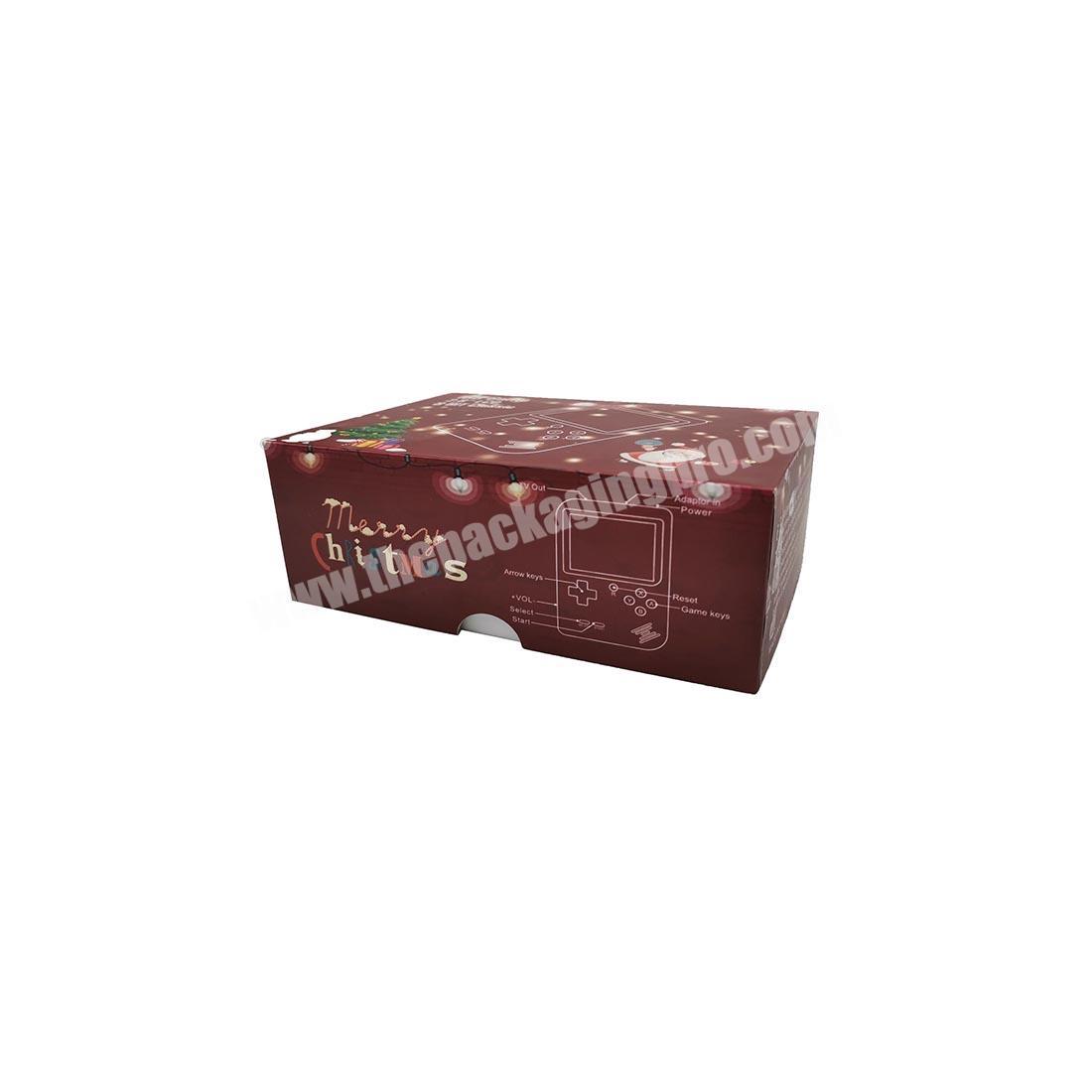 Chinese Manufacturer Wholesale Christmas gift box red christmas gift paper box