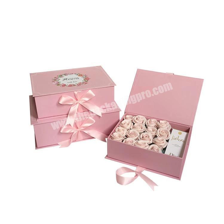 Chocolate decoration packing boxes candy flower custom logo packaging boxes