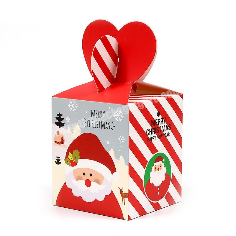 Christmas Eve creativity Apple gift paper box with square Christmas box