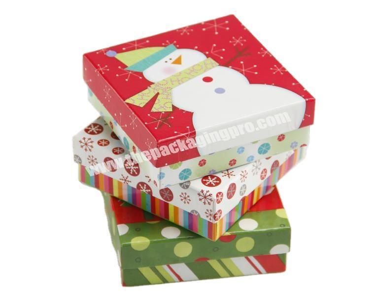 christmas party socks gift paper boxes set