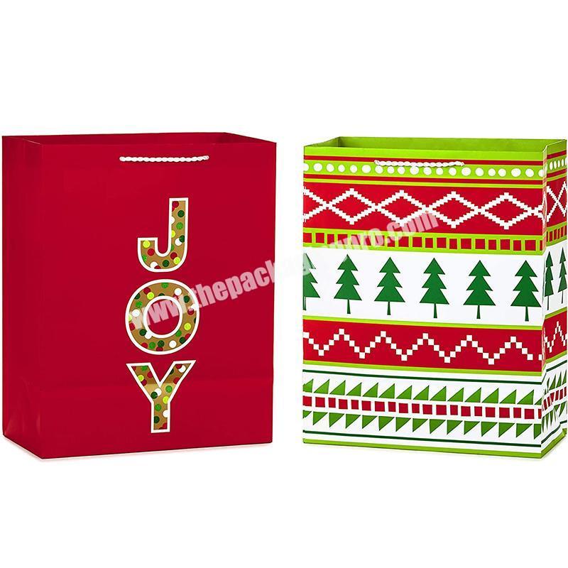 Christmas Red hand bag Gift Packaging Box
