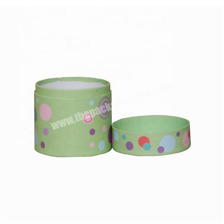 Circle Macaron Small Kraft Paper Candy Circular Round Storage Cylinder Polka Dot Gift Cake Cylindrical Perfume Box