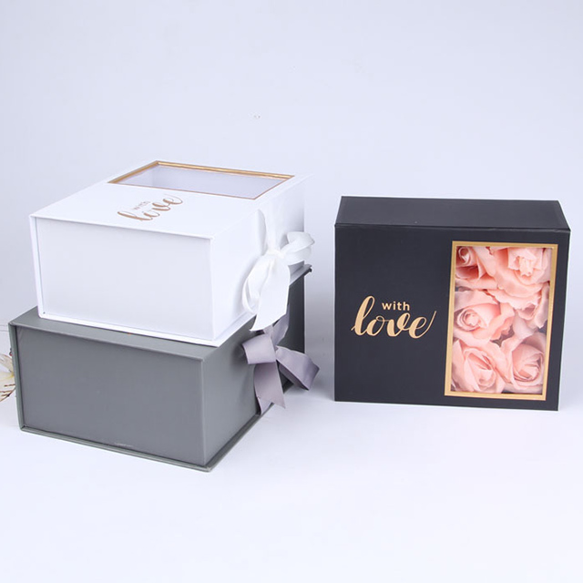 CLAMESHELL WINDOW FLOWER BOX WITH GOLD LOVE LOGO