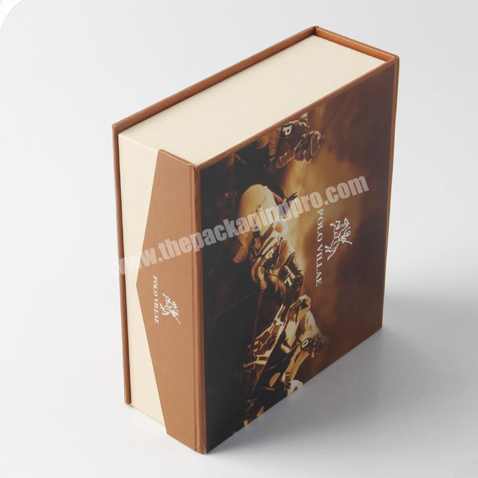 Clamshell book box packing gift empty paper box export