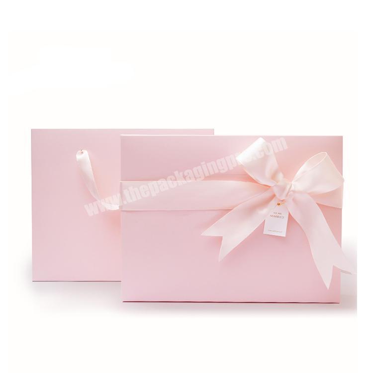 Classic custom paper top bottom printing ribbon beauty box packaging