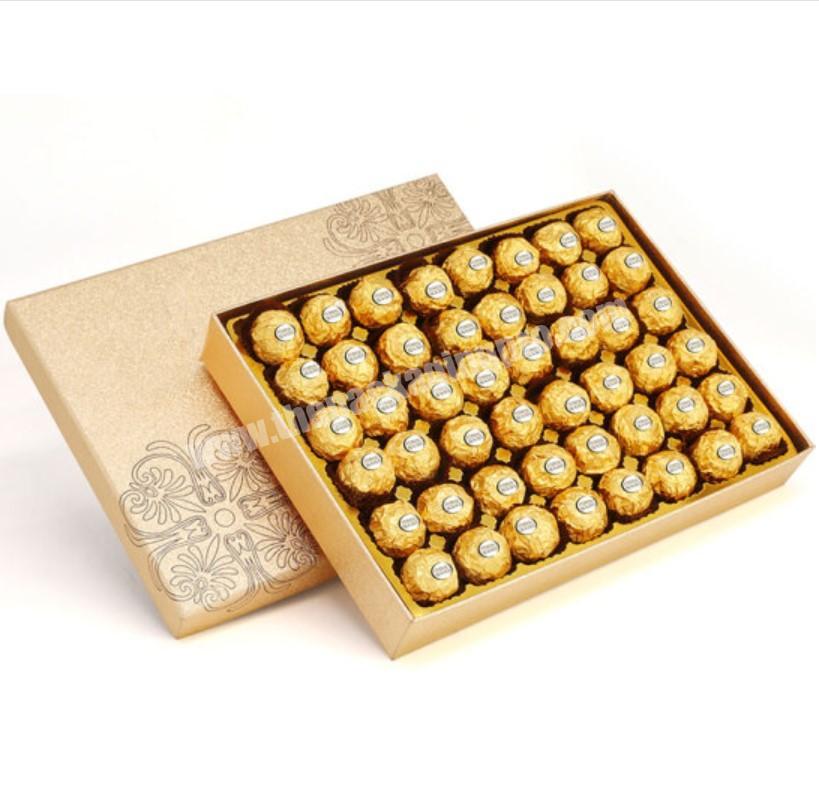 Classic gold chocolate gift package chocolate packaging box