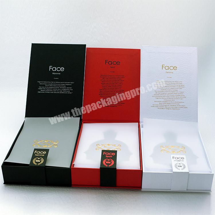 Classic printed perfume fragrance packaging cardboard gift box with logo for bottle