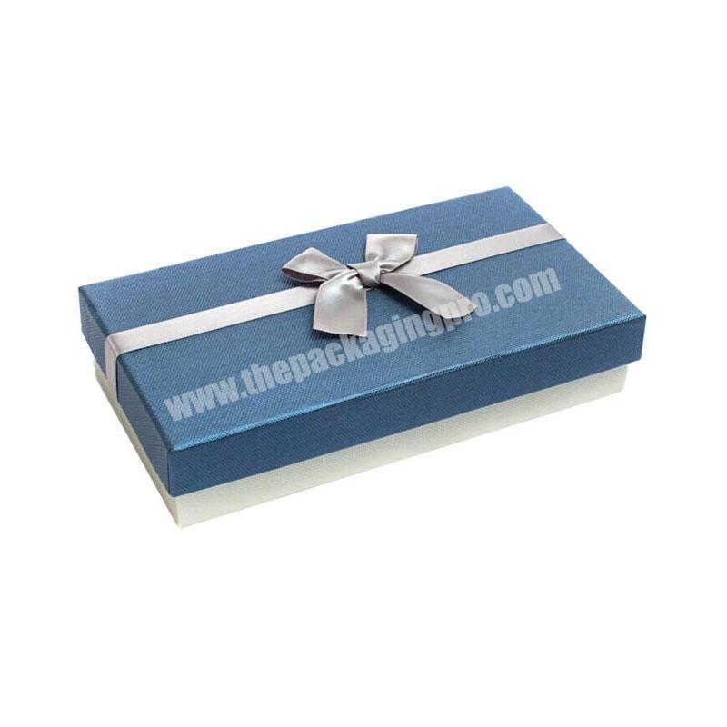 Classical cajas de regalo carton gift box packaging with bow knot