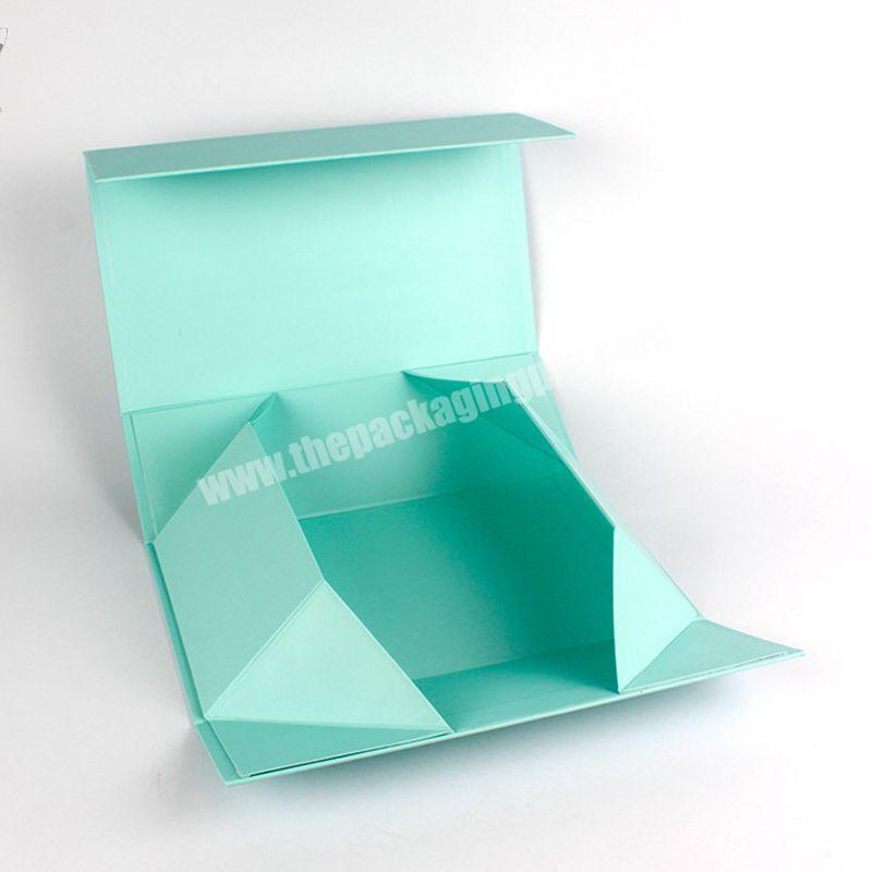 Classical Collapsible Green Packaging Cardboard Gift Megnetic Paper Moving Box for shirt women