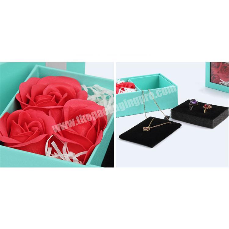 Clear Flower Box Customized gift flower box artificial rose flower box