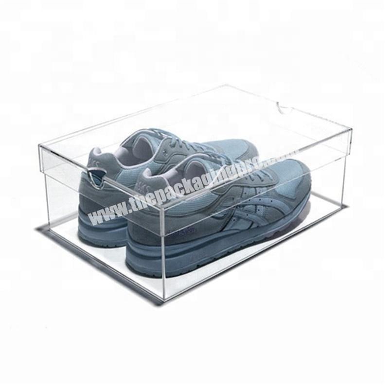 clear watch display showcase plastic box with lock square hat boxes with lids