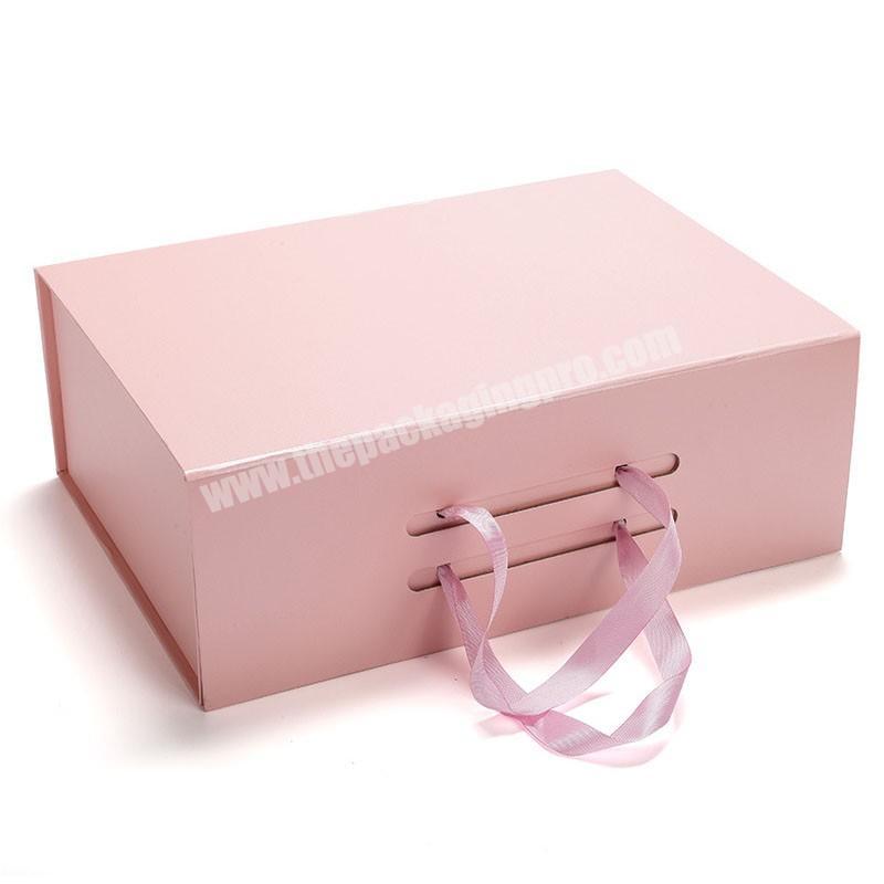 clothes paper suitcase gift paper box with handle