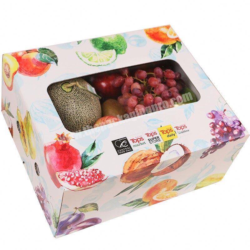 CMYK printing color corrugated packaging fruit boxes for shipping insulated cardboard box