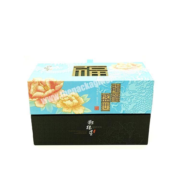 CMYK printing paper box Recyclable Paperboard chinese tea gift box