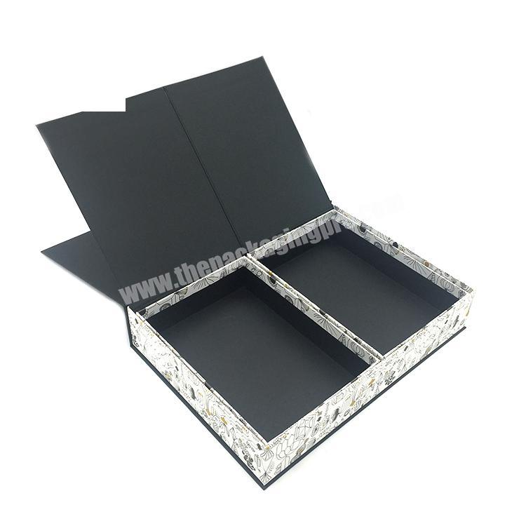 collapsible premium logo printed custom packaging gift box magnetic foldable