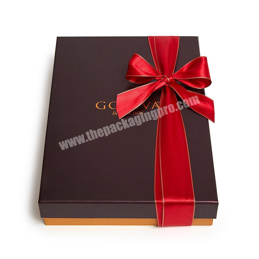 Color ribbon chocolate gift box printing