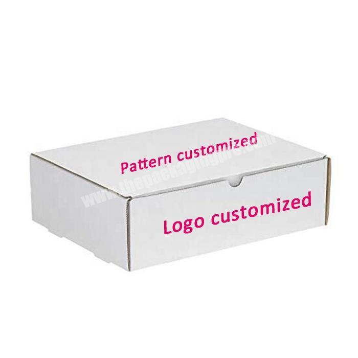 Colored cardboard flap corrugated e flute tuck top packaging box