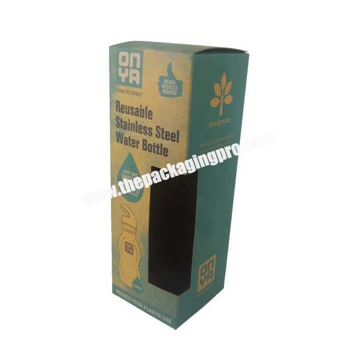 Colorful kraft paper packing box for coffee cup packaging