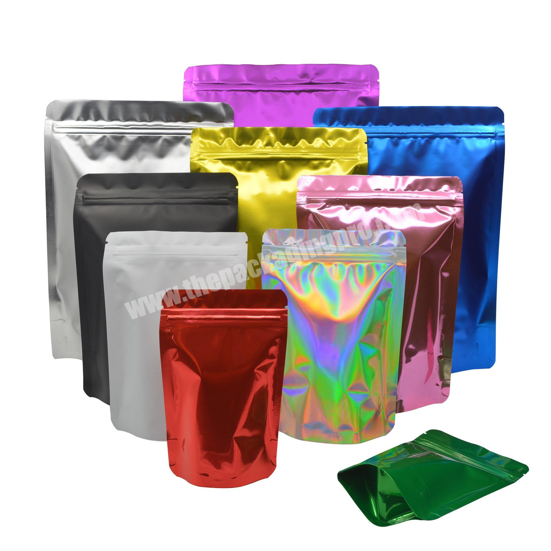 Colorful Printed Food Coffee Aluminum Foil Stand Up Zipper Pouch Bag in matt or glossy surface