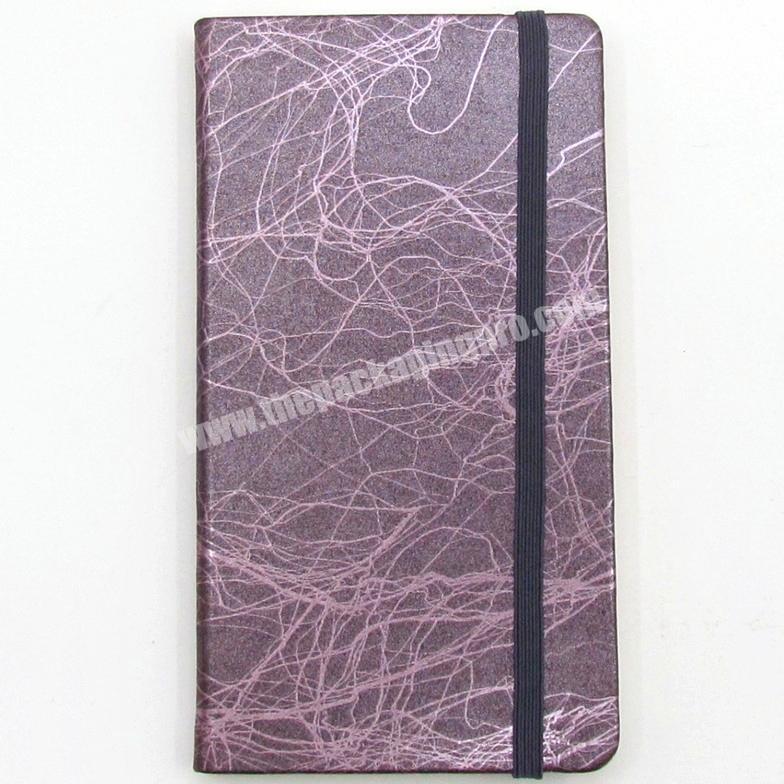 Colorful PU Leather Notebook Marbling Cover Diary School Student Journal