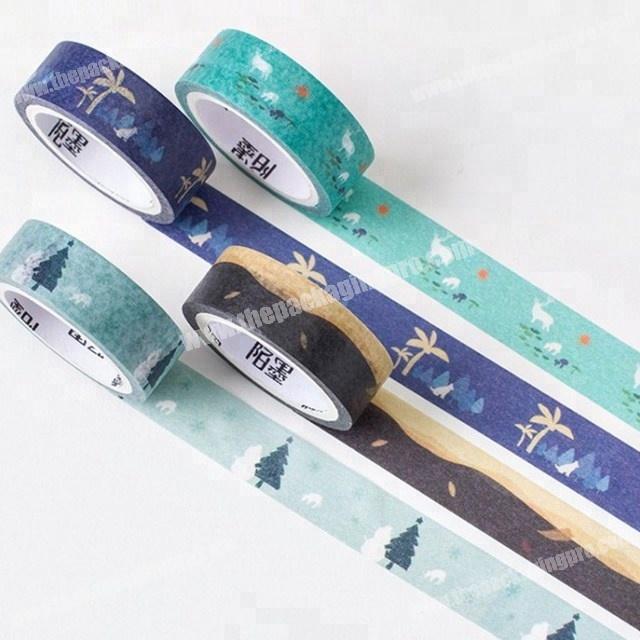 Colorful seasons masking custom washi tape paper printed custom for decoration