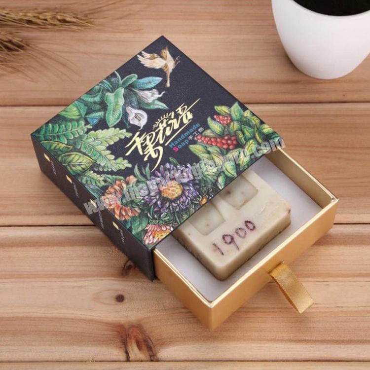 Colorful UV embossing Protected cardboard Paper Drawer Box Gift Handmade Craft match Packaging Boxes