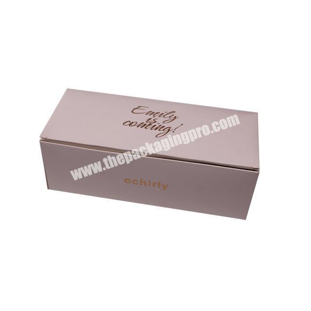 Copper plate paper box bronzing uv folding paper box  custom  gift packaging